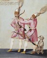 Two Solak Archers With A Dog - Jacopo Ligozzi