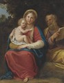Holy Family In A Landscape - Francesco Albani