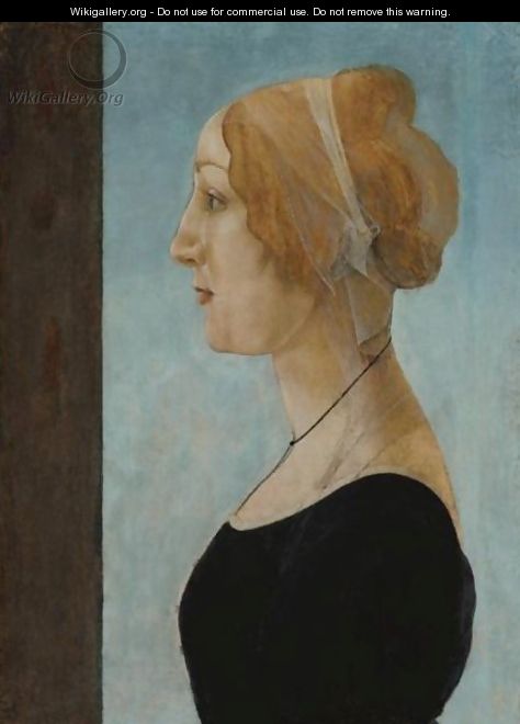 Profile Portrait Of A Woman - Sandro Botticelli (Alessandro Filipepi)