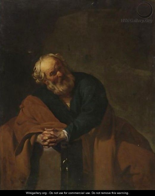 The Penitent Saint Peter - Dirck Van Baburen