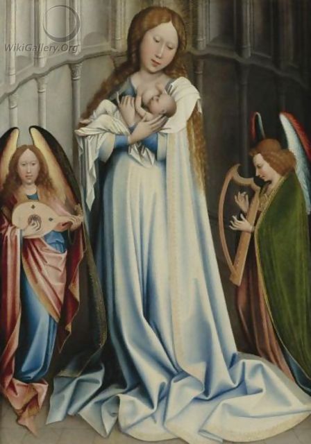 The Virgin And Child In An Apse - (Robert Campin) Master of Flémalle
