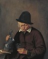 A Man Holding A Tankard And A Glass - Adriaen Jansz. Van Ostade