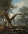 Landscape With A Couple By The Edge Of A Wood, A Young Child In A Tree Above Holding A Bird's Nest - Nicolas Antoine Taunay