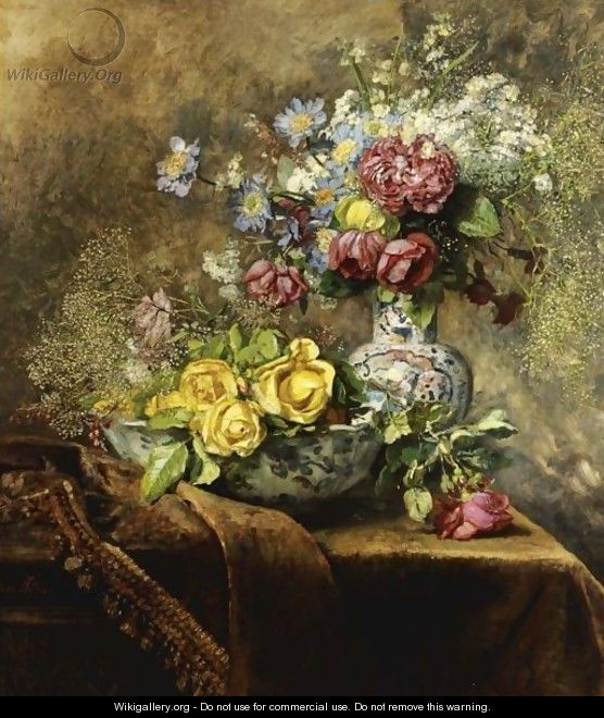 Still Life Of Flowers - Anna Peters