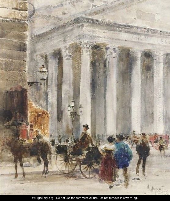 Horse And Carriage At The Royal Exchange - William Walcot
