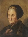 A Tronie Of An Elderly Lady In Oriental Dress - (after) Hendrick Bloemaert