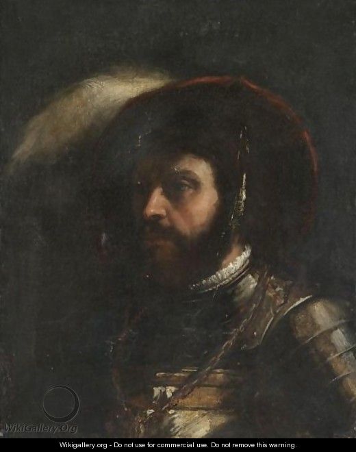 Head Of A Soldier - (after) Tiziano Vecellio (Titian)