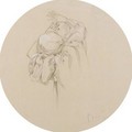 Study Of A Draped Female - Alphonse Maria Mucha