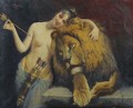 The Goddess Diana With A Lion - Angelo Graf von Courten