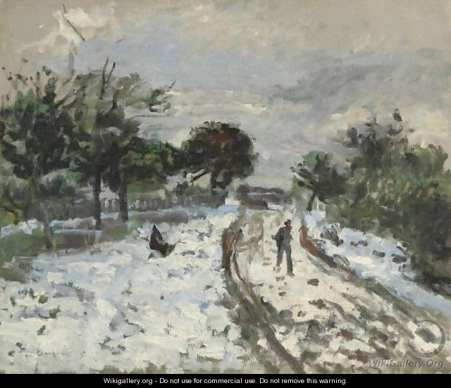 Paysage De Neige - Pierre Auguste Renoir