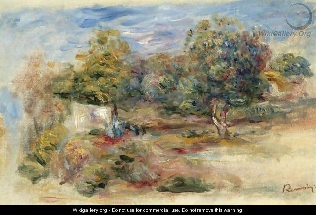 Esquisse Du Paysage, Maison - Pierre Auguste Renoir