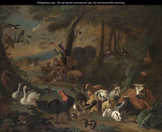 Orpheus Charming The Animals - Dutch School