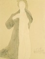 Femme A Genoux, Nue Sous Un Manteau - Auguste Rodin