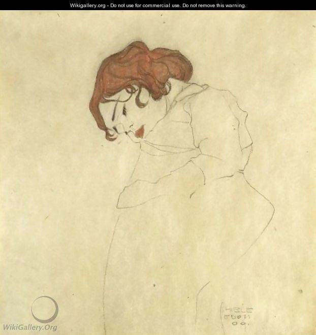 Sleeping Girl 2 - Egon Schiele