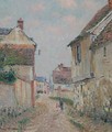 Mere Et Enfant Sur La Rue De Pontoise - Gustave Loiseau