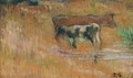 La Vache Et Son Veau - Paul Gauguin