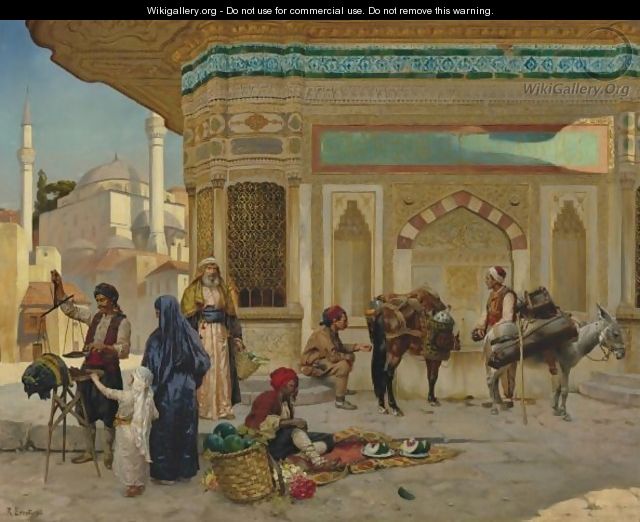 The Fountain Of Ahmed III, Istanbul - Rudolph Ernst