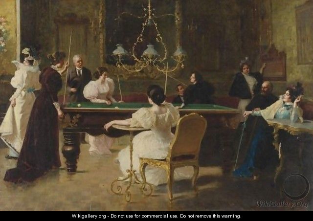 The Billiards Players - Luigi Sorio