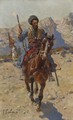 Cossack On Horseback 2 - Franz Roubaud