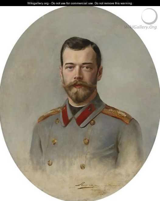 Portrait Of Tsar Nicholas II, 1897 - Baron Ernest Friedrich von Liphart