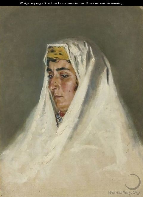 Arab Woman In Jerusalem - Vasili Vasilyevich Vereshchagin