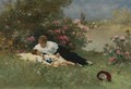 At Rest Among The Flowers - Ferdinand Heilbuth