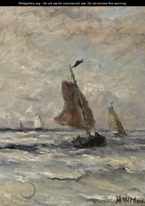 Bomschuiten At Sea 7 - Hendrik Willem Mesdag