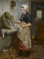 Preparing The Fish ('De Speetster') - Bernardus Johannes Blommers