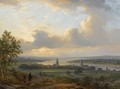 A View On The River Rhine Near Arnhem - Lodewijk Johannes Kleijn