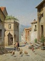 Figures In The Streets Of Frosinone, Italy - Jacques Carabain