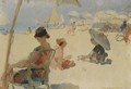 Figures On The Beach Of Il Lido Di Venezia - Isaac Israels