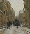 A Carriage In The Streets Of Voorburg - Willem Bastiaan Tholen