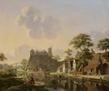 A Town At A Canal - Jan Hendrik Verheijen