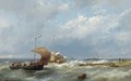 Shipping In Stormy Weather 2 - Hermanus Koekkoek
