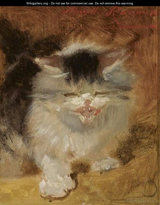 An Angry Little Kitten - Henriette Ronner-Knip