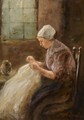 A Woman Doing Needlework - Jozef Israels