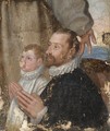 Portrait Of A Gentleman And A Boy At Prayer - Emilian School