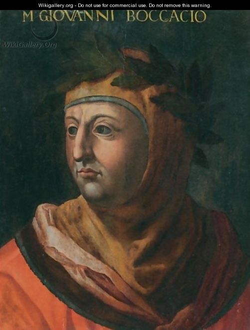 Portrait Of The Author And Poet Giovanni Boccaccio (Circa 1313-1375) - (after) Cristofano Dell