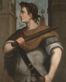 Portrait Of The Emperor Domitian, Half-Length Standing In Profile, Wearing A Laurel Wreath And Holding A Baton - (after) Bernardino Campi