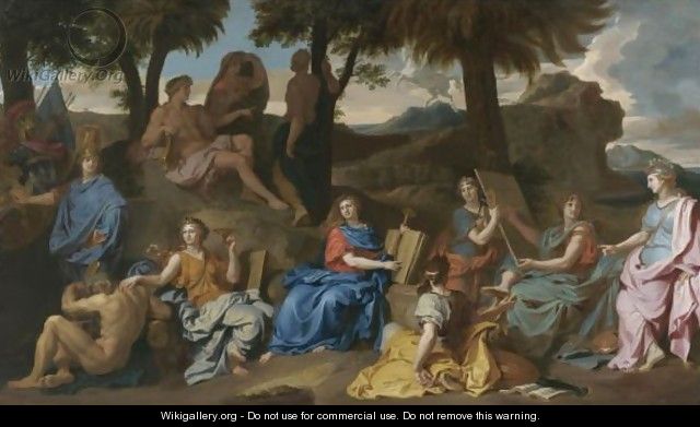 Apollo And The Muses - French School