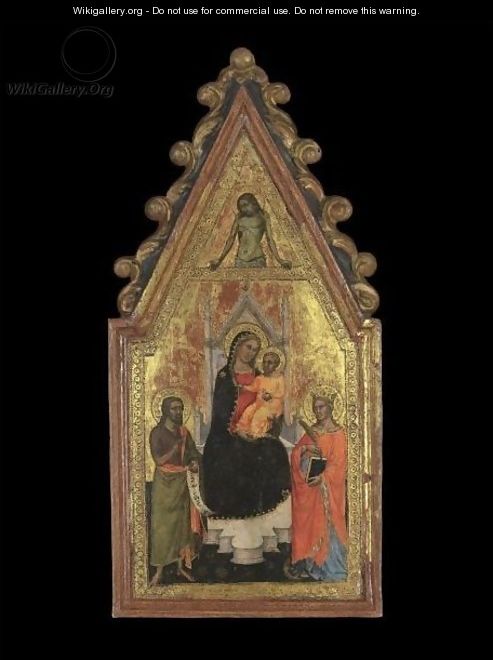 The Madonna And Child With Saints John The Baptist And Catherine Of Alexandria - Martino Di Bartolomeo Di Biagio