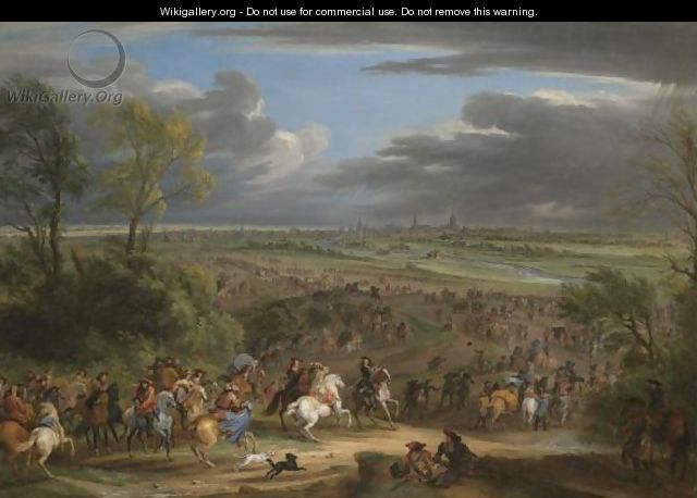 The French Army Advancing Towards Courtrai - (after) Adam Frans Van Der Meulen