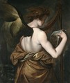 An Angel Playing A Harp, Possibly An Allegory Of Music - Lombard School