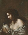 The Penitent Magdalene Holding A Jar Of Ointment Before A Crucifix - (after) Giovanni Baglione