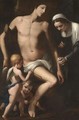 Saint Sebastian Tended By Saint Irene - Roman School