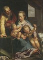 The Holy Family With The Infant Saint John The Baptist - (after) Federico Fiori Barocci