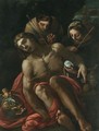 Saint Sebastian Tended By Saint Irene - Venetian School