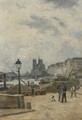 The Seine At Pont Sully And Le Quai Henri Iv - Stanislas Lepine