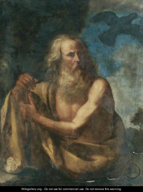 Saint Paul The Hermit - (after) Giovanni Francesco Guercino (BARBIERI)
