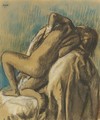 Au Repos Apres Le Bain - Edgar Degas